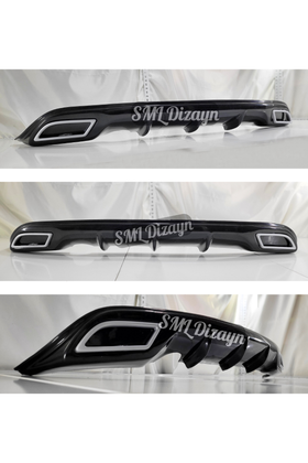 renault clio 4 arka ek tampon difüzör difizör