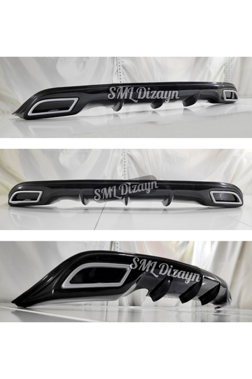 renault clio 4 arka ek tampon difüzör difizör