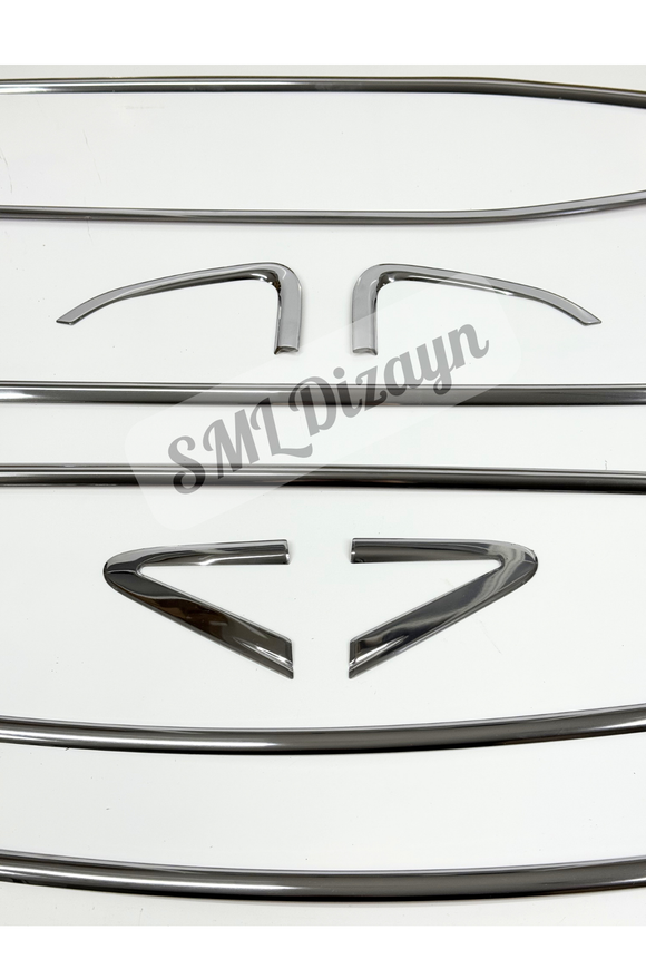 clio 4 krom cam çıtası