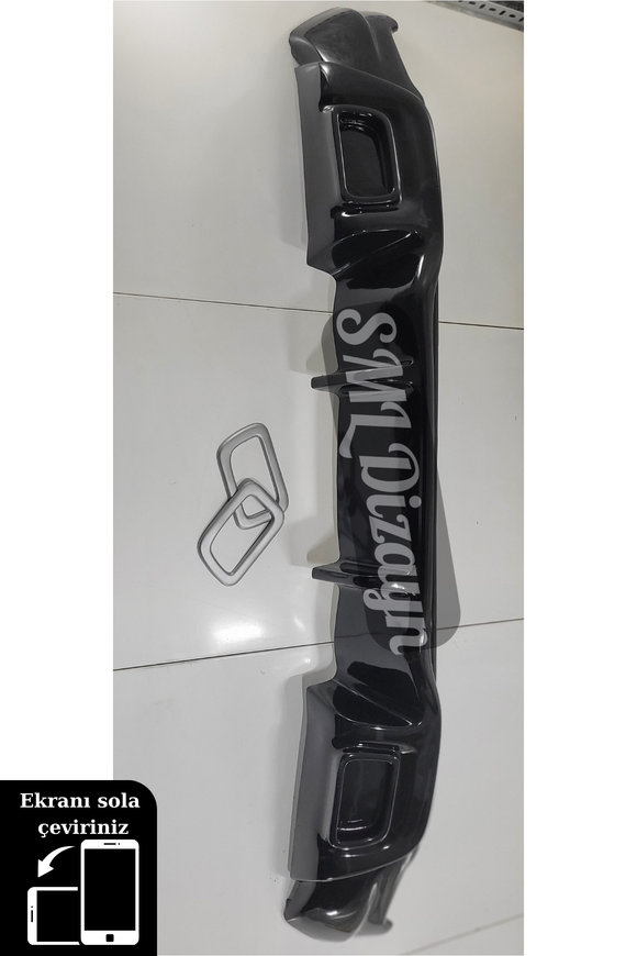 2012-2013-2014-2015-2016-2017-2018-2019-renault clio 4 rs arka ek tampon difüzör difizör