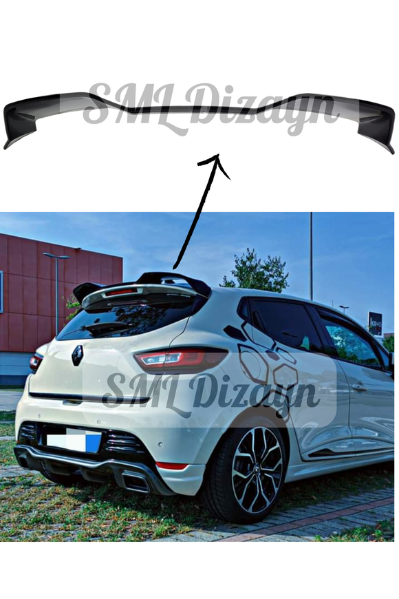 rear trunk rs spoiler for renault clio 4