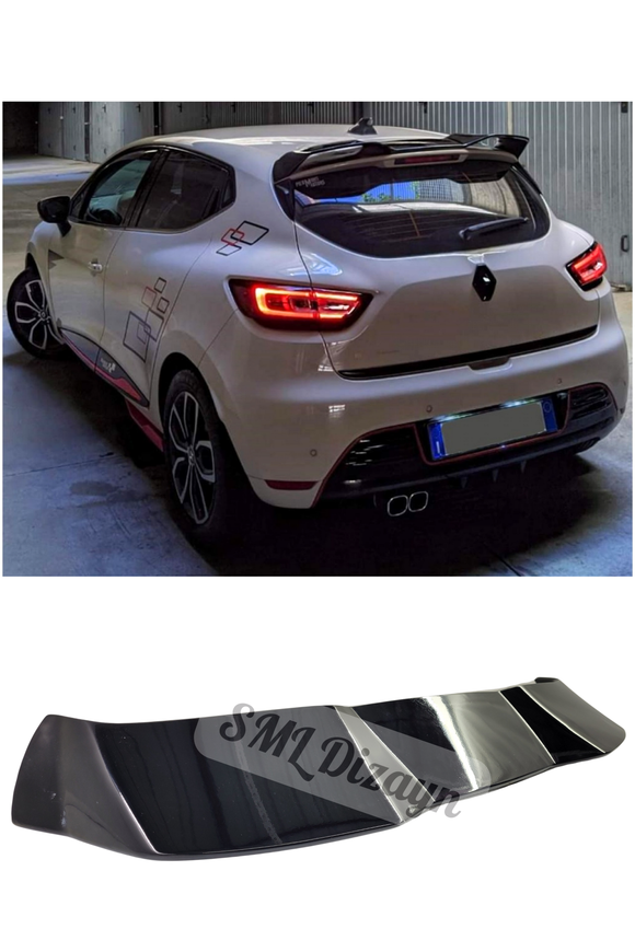 renault clio 4 hatchback spoiler rear trunk