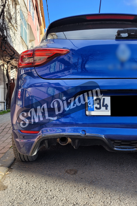 2019-2020-2021-2022 renault clio 5 arka ek tampon difüzör difizör