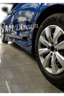 side skirts lips for 2019-2020-2021-2022-2023 renault clio 5 