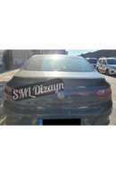 rear trunk spoiler for 2016-2017-2018-2019-2020-2021-2022-2023-2024 renault megane 4 sedan