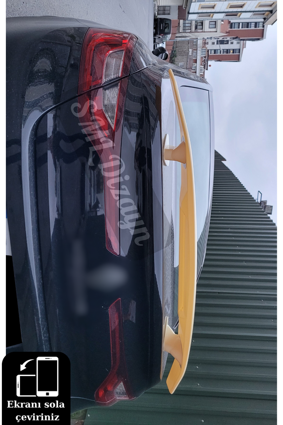 Megane 4 High Spoiler Sedan Trunk Top Spoiler Unpainted 2016-2024