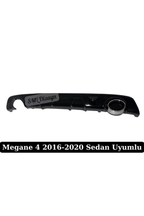 Megane 4 Sedan Difüzör Parlak Siyah Difizör 2016-2020 (Makyajsız Kasa)