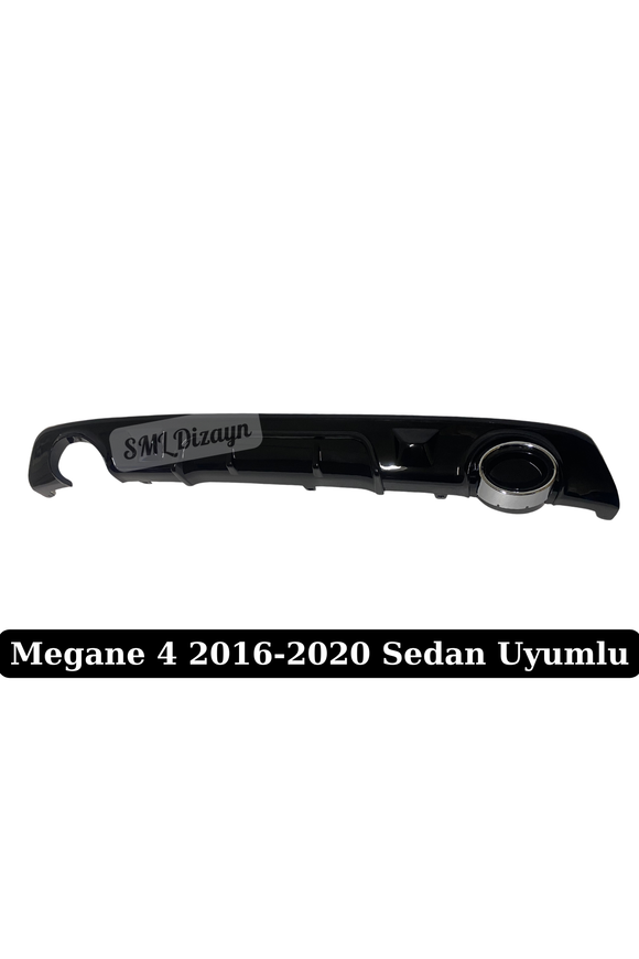 Megane 4 Sedan Difüzör Parlak Siyah Difizör 2016-2020 (Makyajsız Kasa)