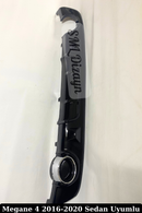 Megane 4 Sedan Difüzör Parlak Siyah Difizör 2016-2020 (Makyajsız Kasa)-5