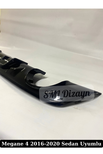 Megane 4 Sedan Diffuser Glossy Black Diffuser 2016-2020 (Non-Makeup Body) - 0