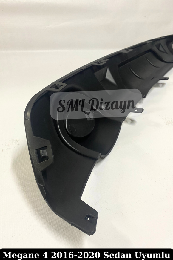 Megane 4 Sedan Difüzör Parlak Siyah Difizör 2016-2020 (Makyajsız Kasa)
