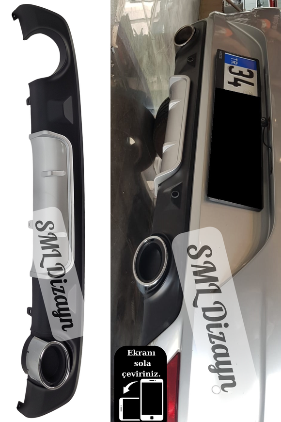 megane 4 arka tampon eki gri