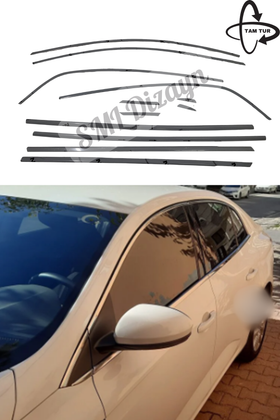 renault megane 4 sedan krom cam çıtası 