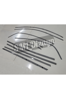 renault megane 4 sedan krom cam çıtası nikelajları 