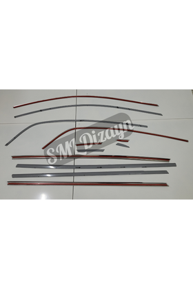 renault megane 4 sedan krom cam nikelajı çıtası 