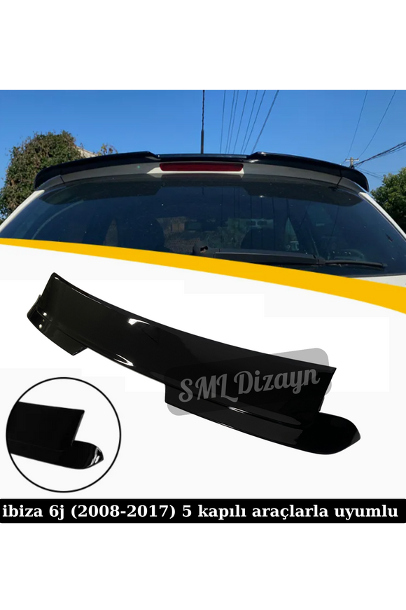 rear trunk spoiler for seat ibiza 6j