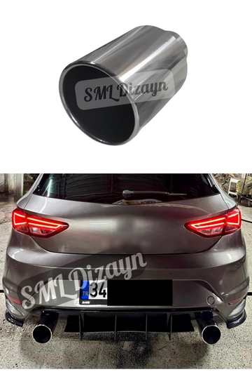 seat leon aero 120lik büyük egzoz ucu