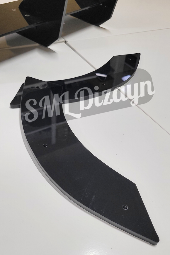 rear diffuser splitter for seat leon mk3 aero bumper