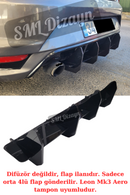 diffuser splitters for seat leon 5f aero bumper