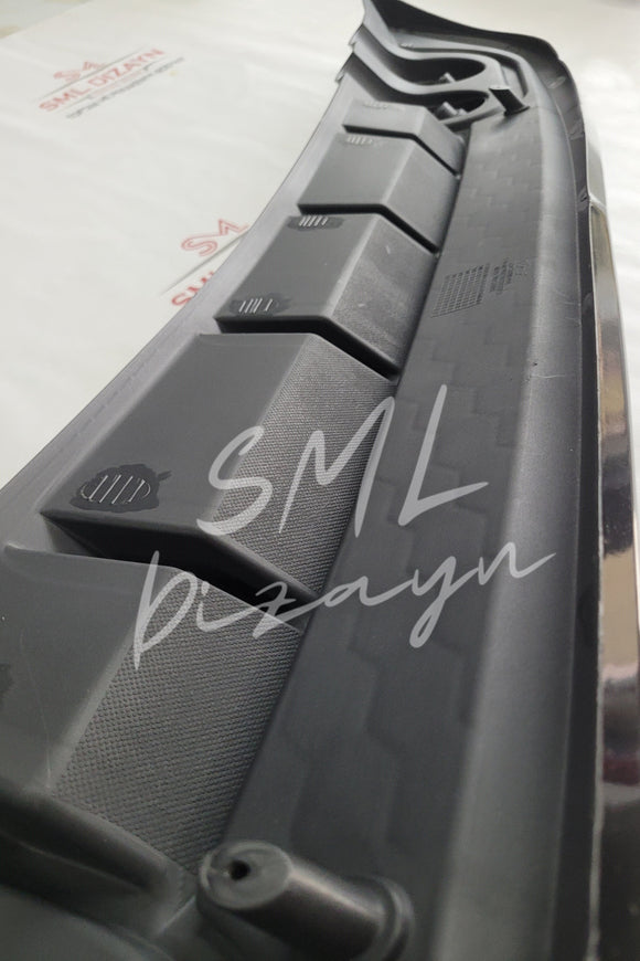 seat leon mk3 style arka ek difüzör egzozlu