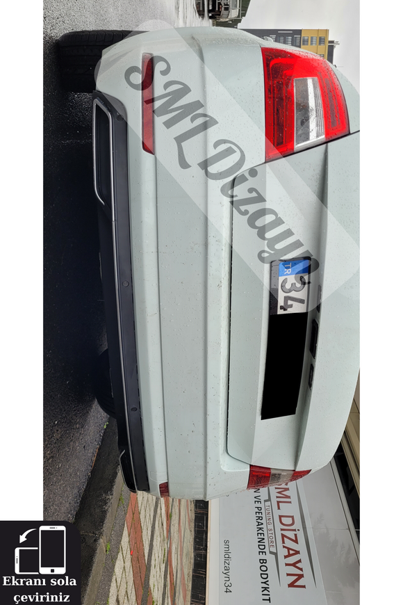 skoda octavia mk3 egzoz görünüm difüzör sml dizayn