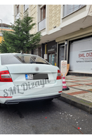 octavia mk3 nikelajlı difüzör arka ek