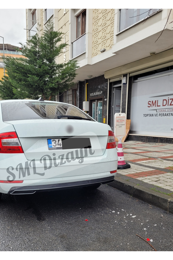 octavia mk3 nikelajlı difüzör arka ek