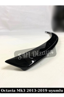 Octavia Mk3 Spoiler Bagaj Üstü Spoyler Parlak Siyah 2013-2019-3