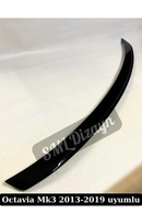 Octavia Mk3 Spoiler Bagaj Üstü Spoyler Parlak Siyah 2013-2019-4