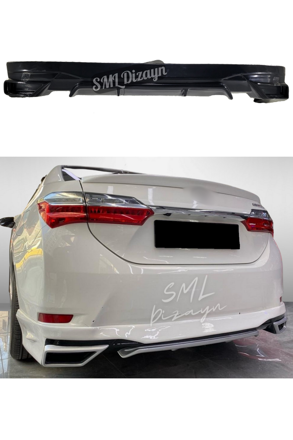 toyota corolla e170 arka ek tampon difüzör