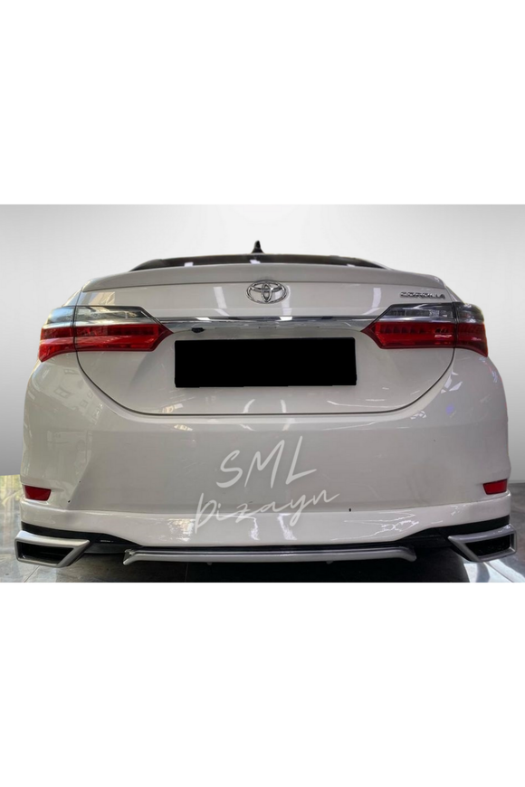 toyota corolla e170 arka ek tampon difüzör difizör