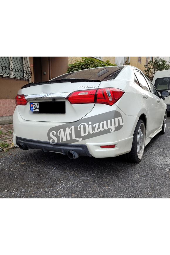 toyota corolla e170 arka ek difüzör flap