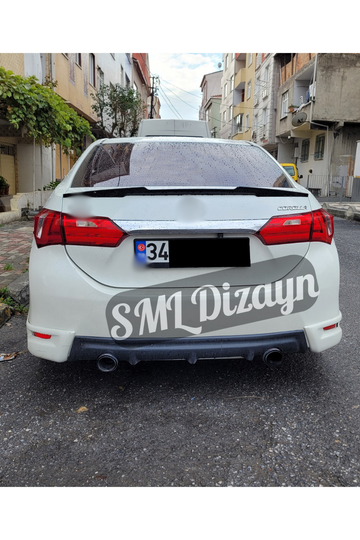 toyota corolla e170 arka ek difüzör flap