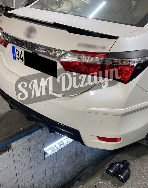 Corolla E170 Difüzör Arka ek Orta Kısım Boyasız 2013-2018