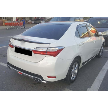 Toyota Corolla E170 Wing Stil Bagaj Üstü Spoiler - Parlak Siyah Piano Black (2013-2018)