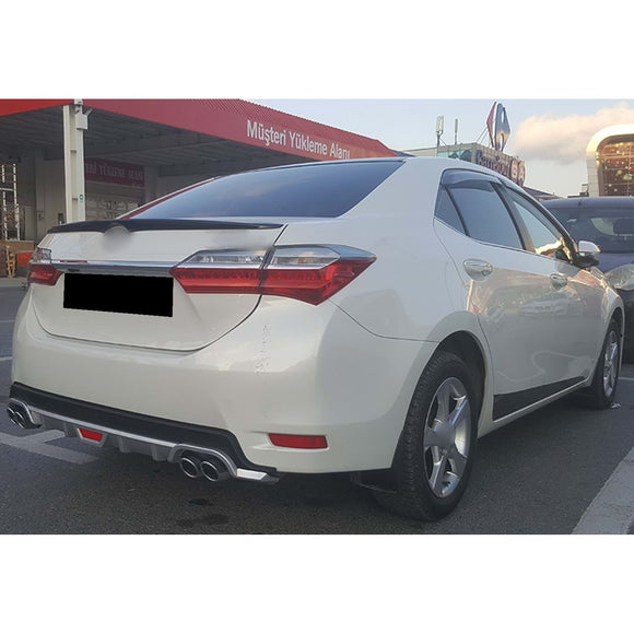 Corolla E170 Spoiler Wing Bagaj Üstü Spoyler Parlak Siyah 2013-2018