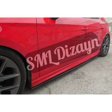 Universal Side Sill Lip Blade 190 cm Plastic Glossy Black 