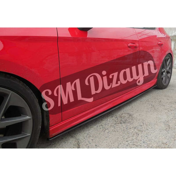 Universal Yan Marşpiyel Lipi Bıçak 190 cm Plastik Parlak Siyah