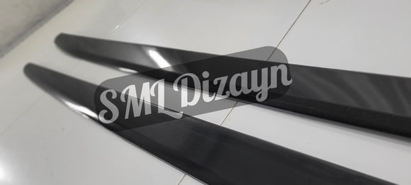 Universal Yan Marşpiyel Lipi Bıçak 190 cm Plastik Parlak Siyah