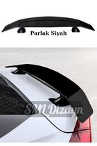 parlak siyah bagaj üstü yüksek spoiler spoyler
