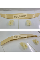 Rear Trunk Spoiler Wing Lid Tail Deck Spoiler Fit for Sedan Coupe Hatchback