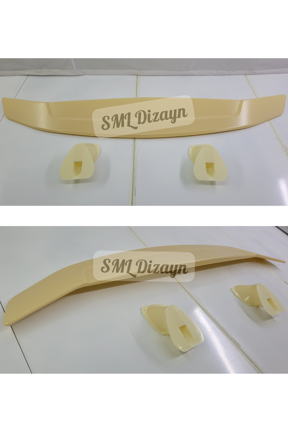 Rear Trunk Spoiler Wing Lid Tail Deck Spoiler Fit for Sedan Coupe Hatchback