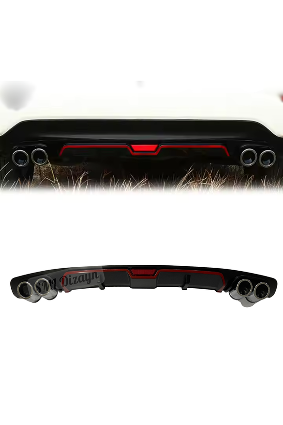 universal difüzör 4 egzoz çıkışlı