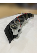 rear diffuser lip dual exhaust universal red line 