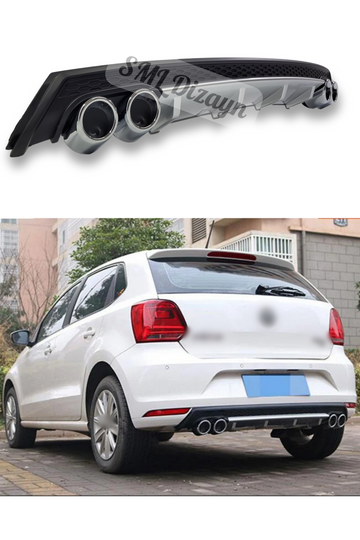 universal polo gri difüzör 4 egzoz çıkışlı 