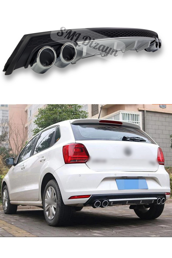 universal polo gri difüzör 4 egzoz çıkışlı 