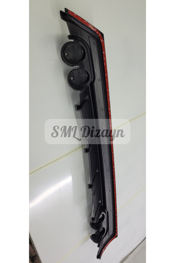 Universal Polo 4 outlet Gray Diffuser Rear Additional Plastic 