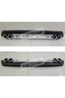 rear gray diffuser lip for universa volkswagen polo mk5 6c