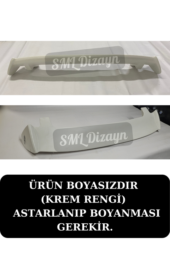 Üniversal Hatchback Spoiler Bagaj Üstü Spoyler Boyasız