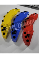 brake caliper covers yellow red blue